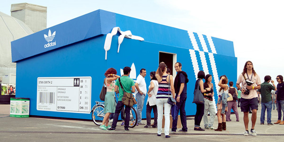 Adidas Pop-up Store Made of Repurposed Materials - Gift Ideas